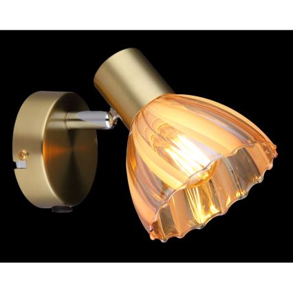 Globo - Sienas starmetis 1xE14/40W/230V zelta