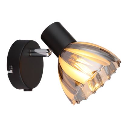 Globo - Sienas starmetis 1xE14/40W/230V melna