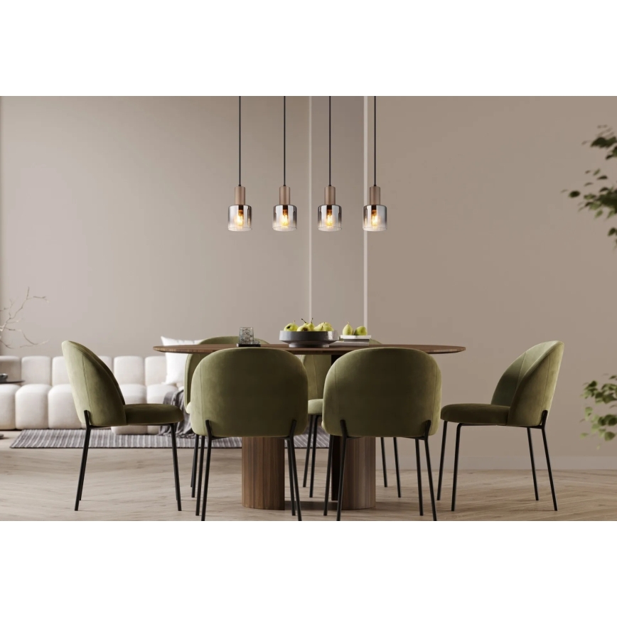 Globo - Lustra uz troses 4xE27/40W/230V