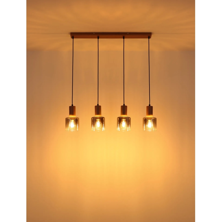 Globo - Lustra uz troses 4xE27/40W/230V
