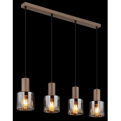Globo - Lustra uz troses 4xE27/40W/230V