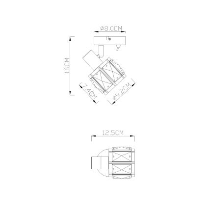 Globo - Sienas lampa 1xE14/40W/230V