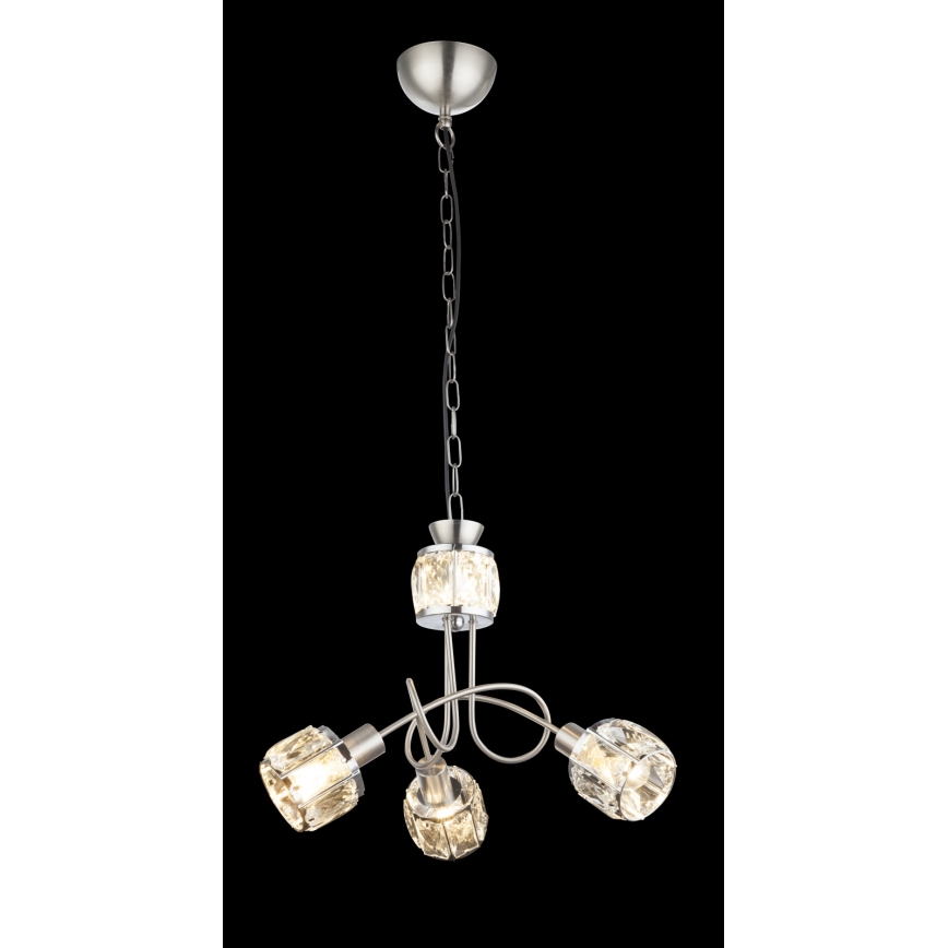 Globo - LED Lustra ar ķēdi 3xE14/40W/230V + LED/5W