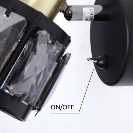 Globo - Sienas starmetis 1xE14/40W/230V