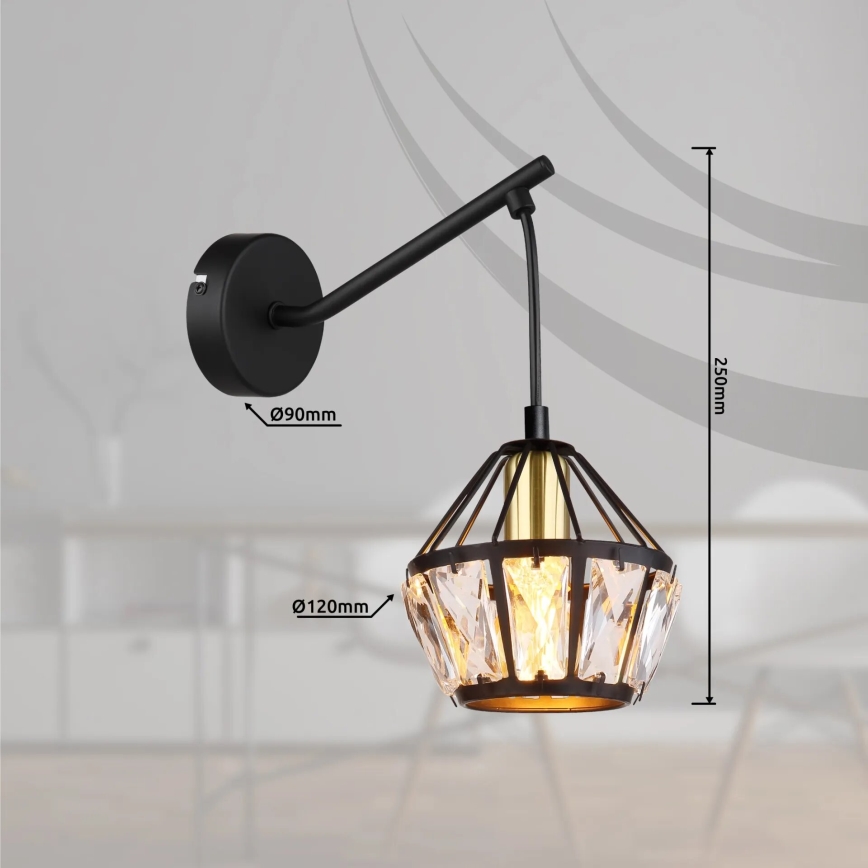 Globo 54359W - Sienas lampa LOIS 1xE14/40W/230V