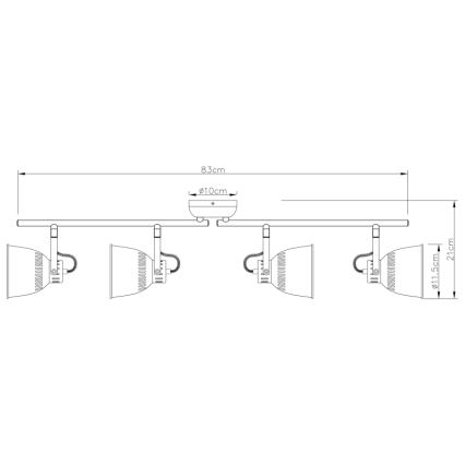 Globo - Lampa 4xE14/40W/230V