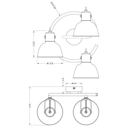 Globo - Lampa 3xE14/25W/230V