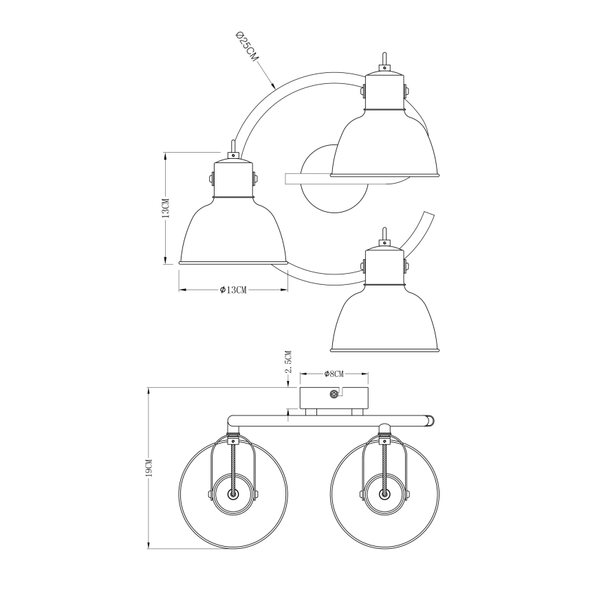Globo - Lampa 3xE14/25W/230V