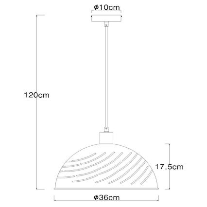 Globo - Lustra ar auklu 1xE27/60W/230V