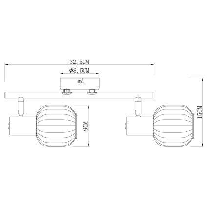 Globo - Lampa 2xE14/40W/230V