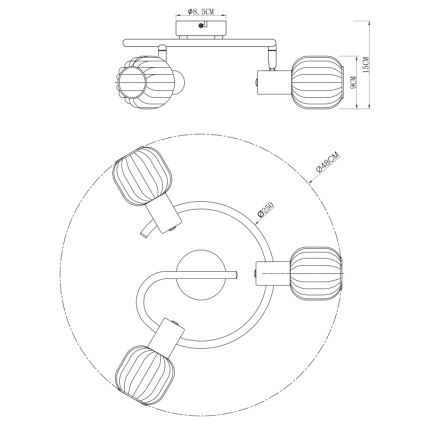 Globo - Lampa 3xE14/40W/230V