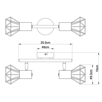 Globo - Lampa 2xE14/40W/230V