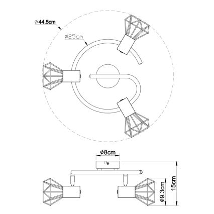 Globo - Lampa 3xE14/40W/230V