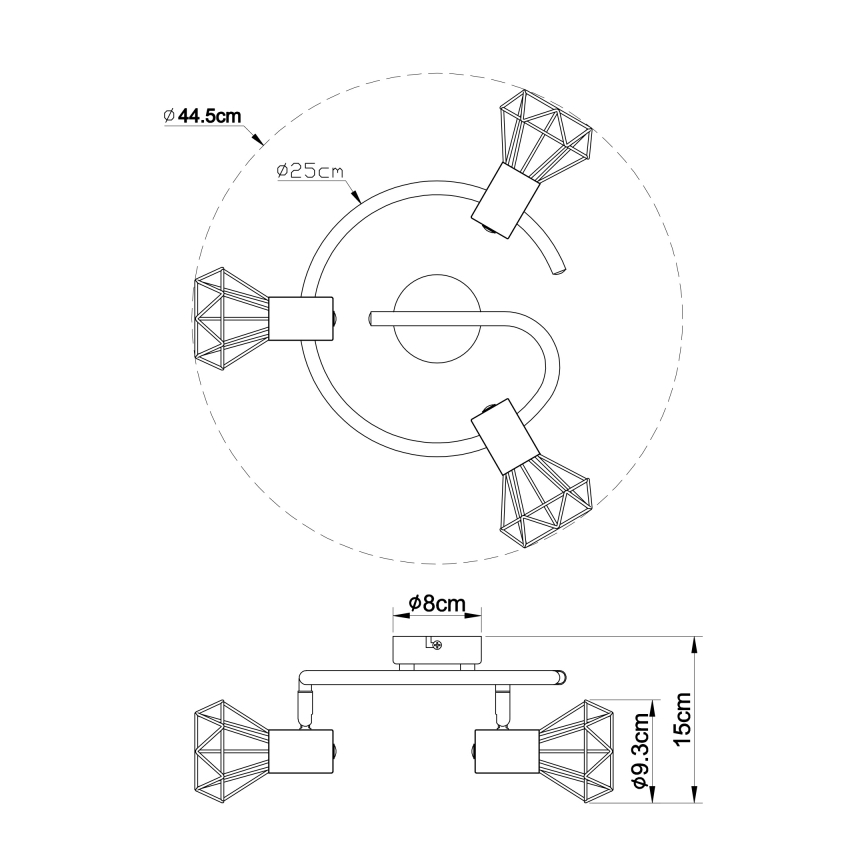Globo - Lampa 3xE14/40W/230V