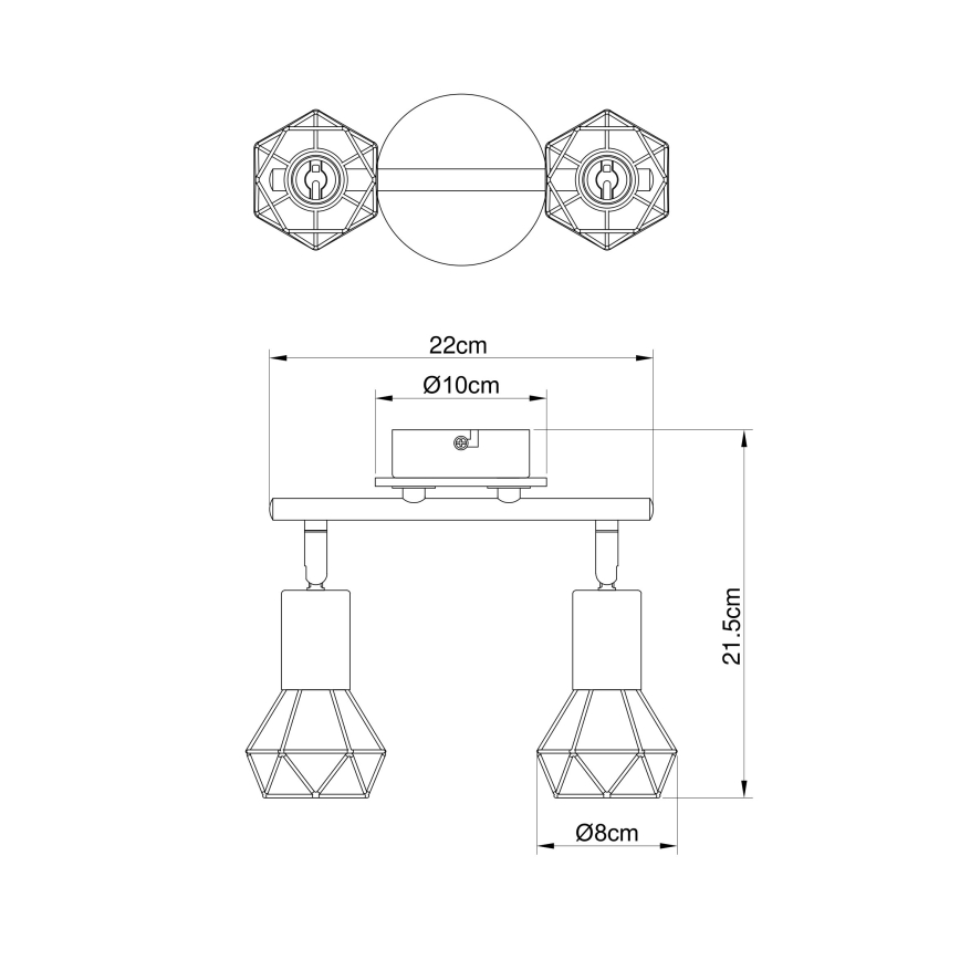 Globo - Lampa 2xE14/40W/230V