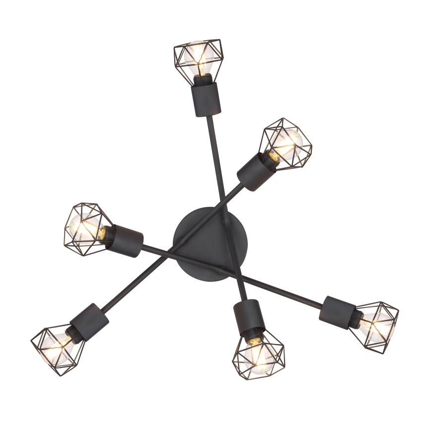 Globo - Pieliekama lustra 6xE14/40W/230V