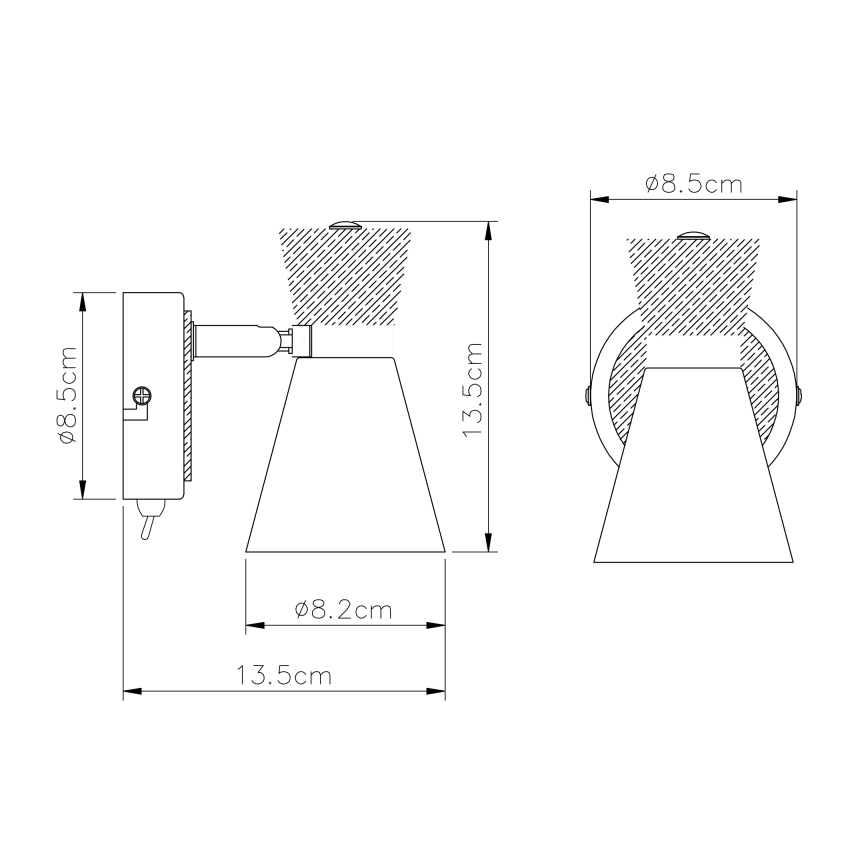 Globo - Sienas starmetis 1xE14/25W/230V