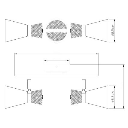 Globo - Starmetis 2xE14/25W/230V