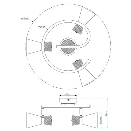 Globo - Starmetis 3xE14/25W/230V