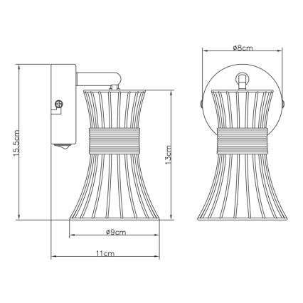 Globo - Sienas lampa 1xE14/40W/230V