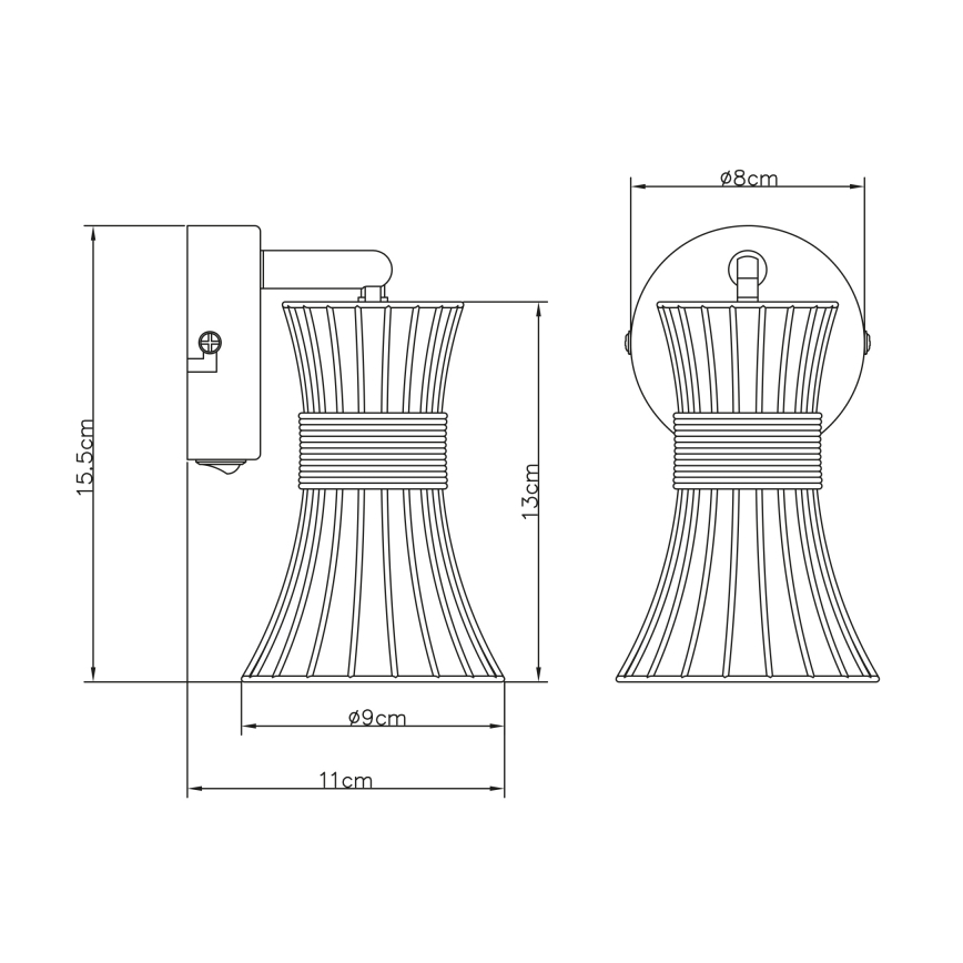 Globo - Sienas lampa 1xE14/40W/230V