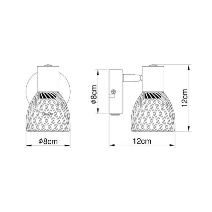 Globo - Sienas lampa 1xE14/40W/230V