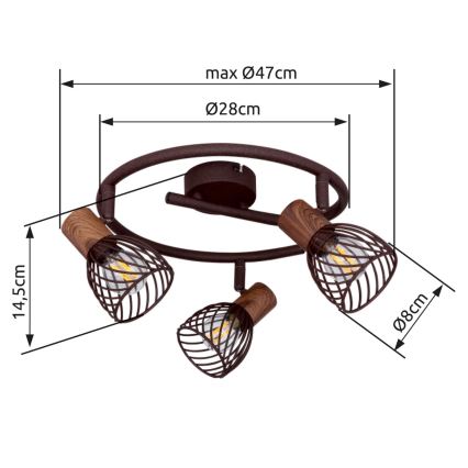 Globo - Lampa 3xE14/40W/230V