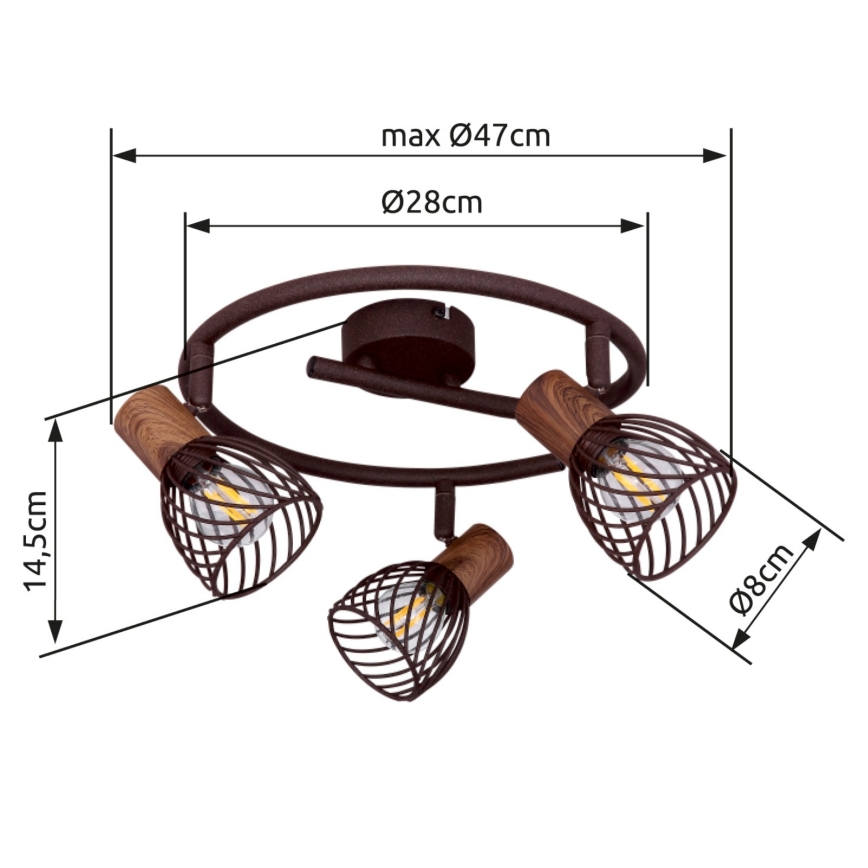 Globo - Lampa 3xE14/40W/230V