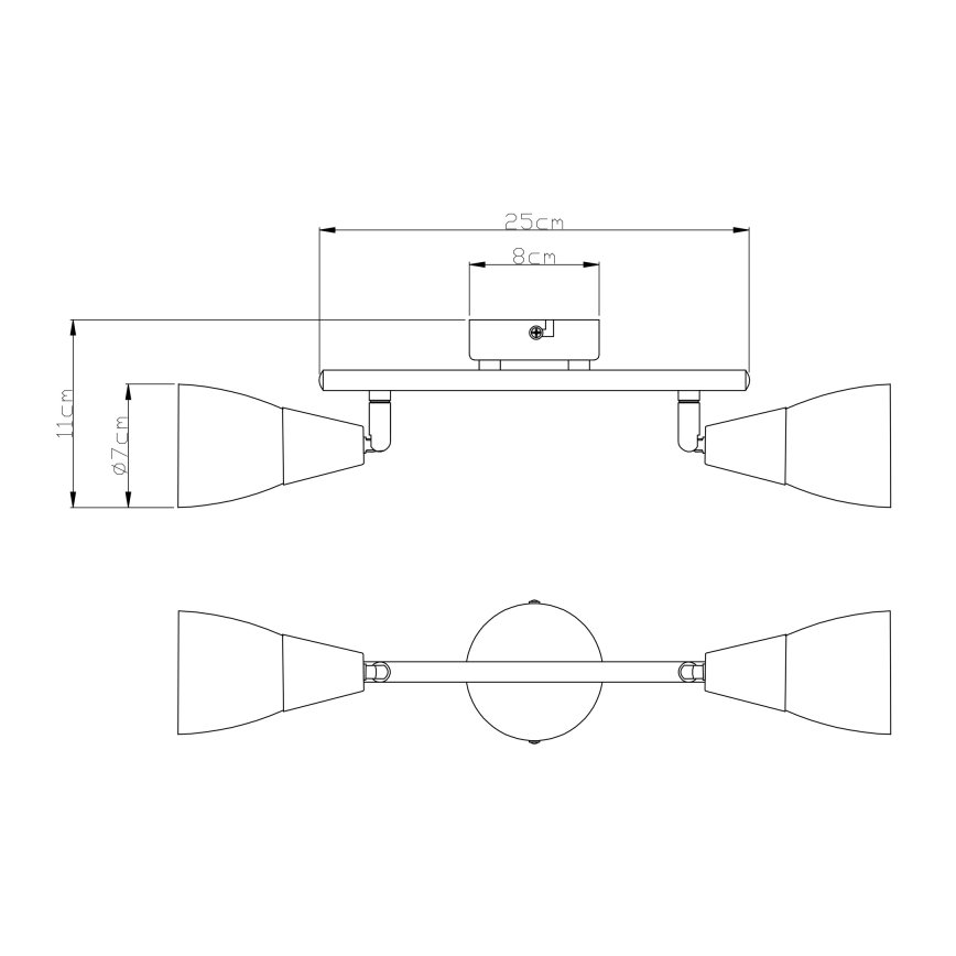 Globo - Lampa 2xE14/40W/230V