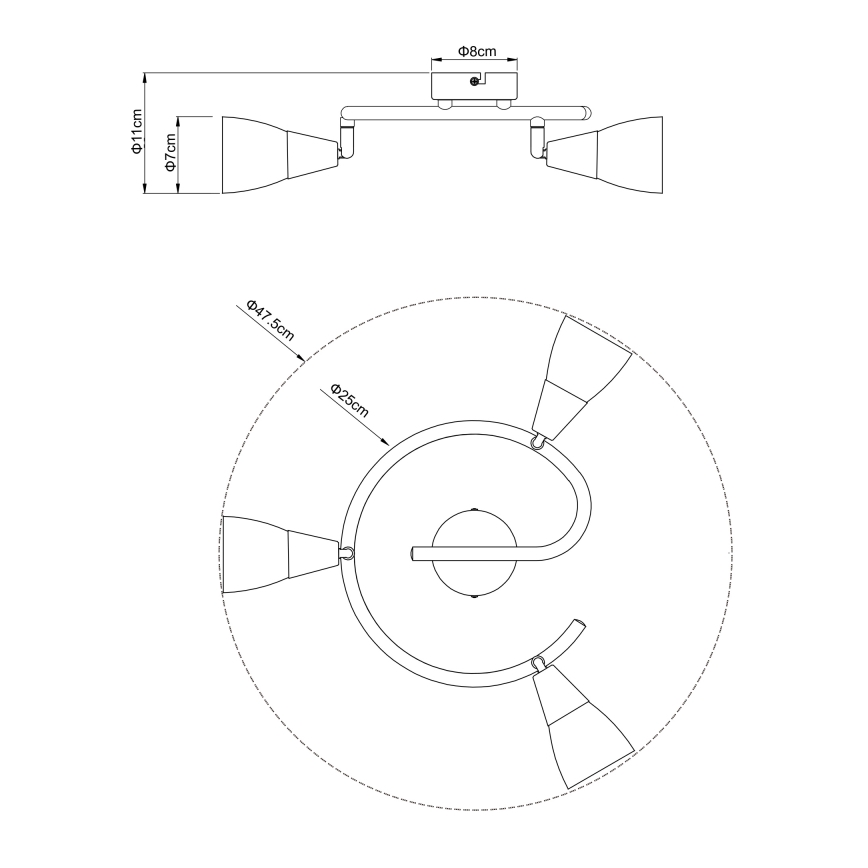 Globo - Lampa 3xE14/40W/230V