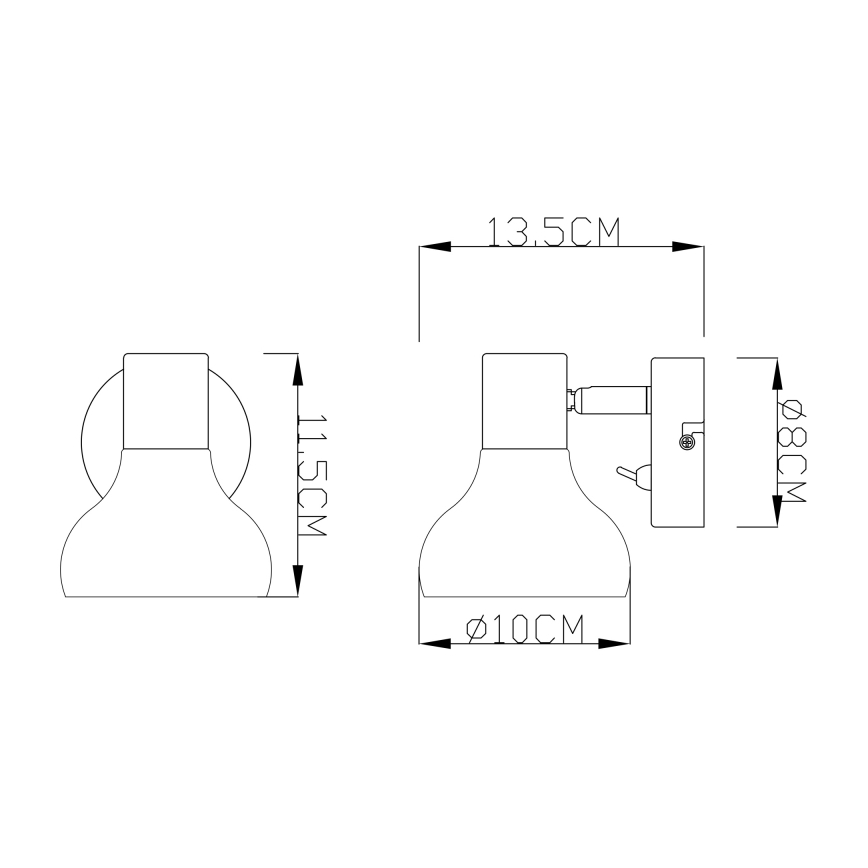 Globo - Sienas lampa 1xE14/40W/230V