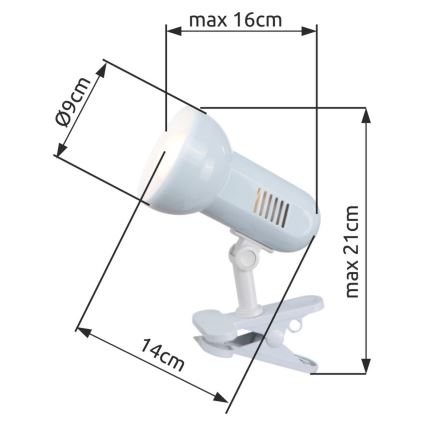 Globo - Galda lampa 1xE27/40W/230V