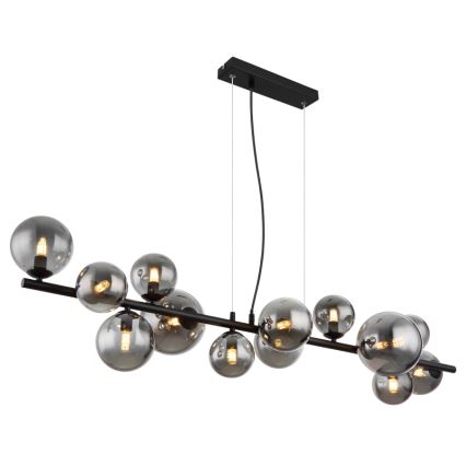 Globo - LED Lustra ar auklu 13xG9/3,5W/230V dūmakains/melna