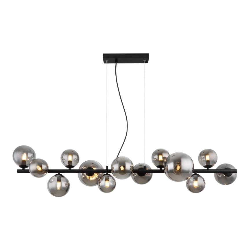 Globo - LED Lustra ar auklu 13xG9/3,5W/230V dūmakains/melna
