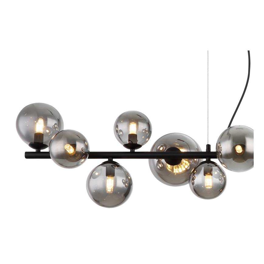 Globo - LED Lustra ar auklu 13xG9/3,5W/230V dūmakains/melna