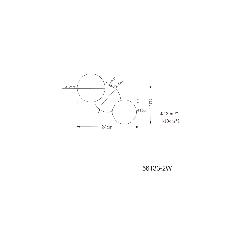Globo - LED Virsapmetuma lustra 2xG9/3W/230V