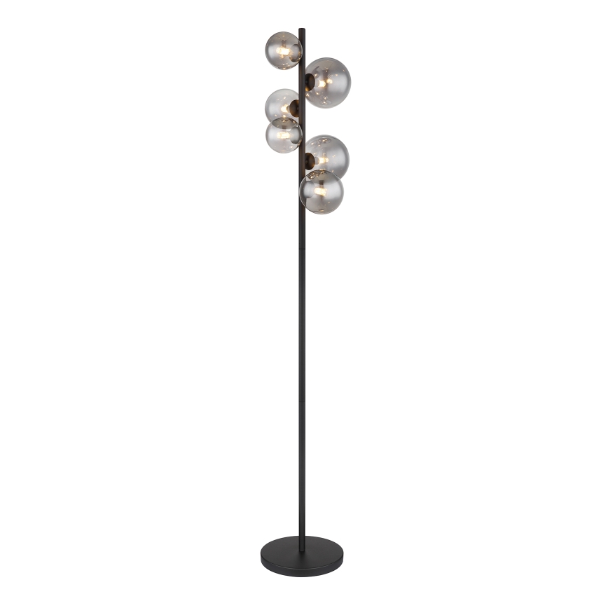 Globo - LED Grīdas stāvlampa 6xG9/3,5W/230V dūmakains/melna