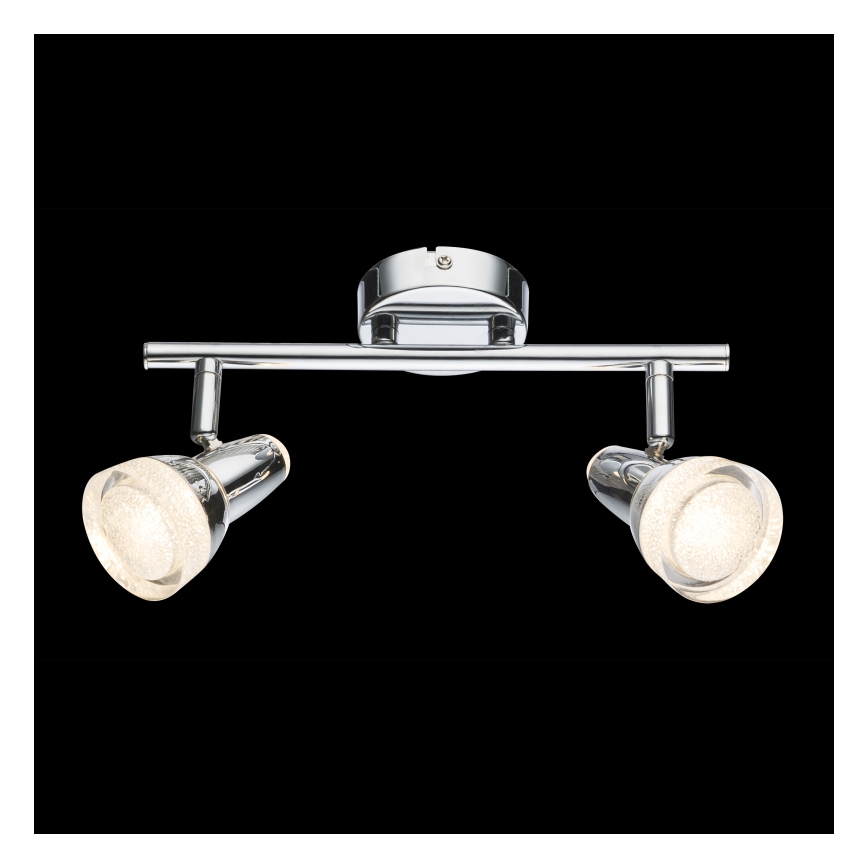 Globo - LED Starmetis 2xLED/4W/230V spīdīgs hroms