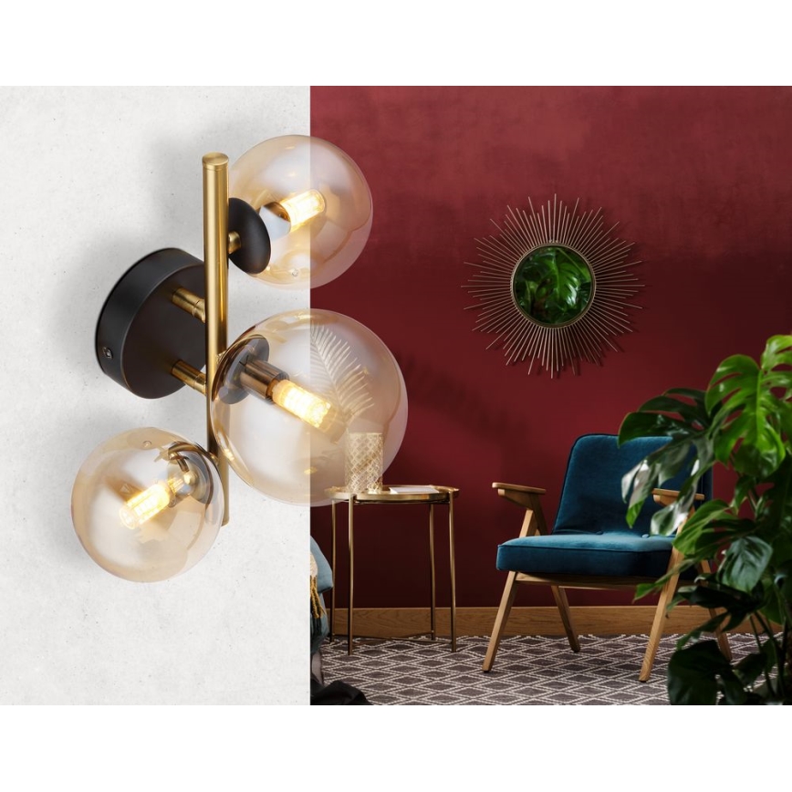 Globo - LED Virsapmetuma lustra RIHA 3xG9/3,5W/230V misiņš