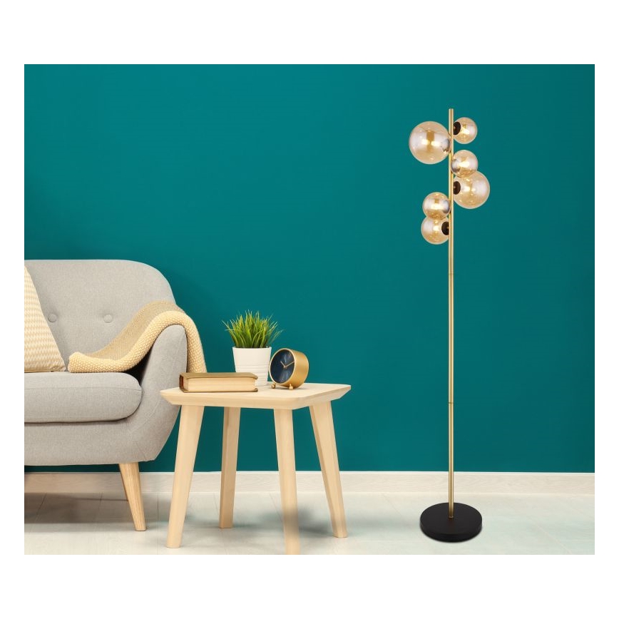 Globo - LED Grīdas stāvlampa 6xG9/3W/230V misiņš
