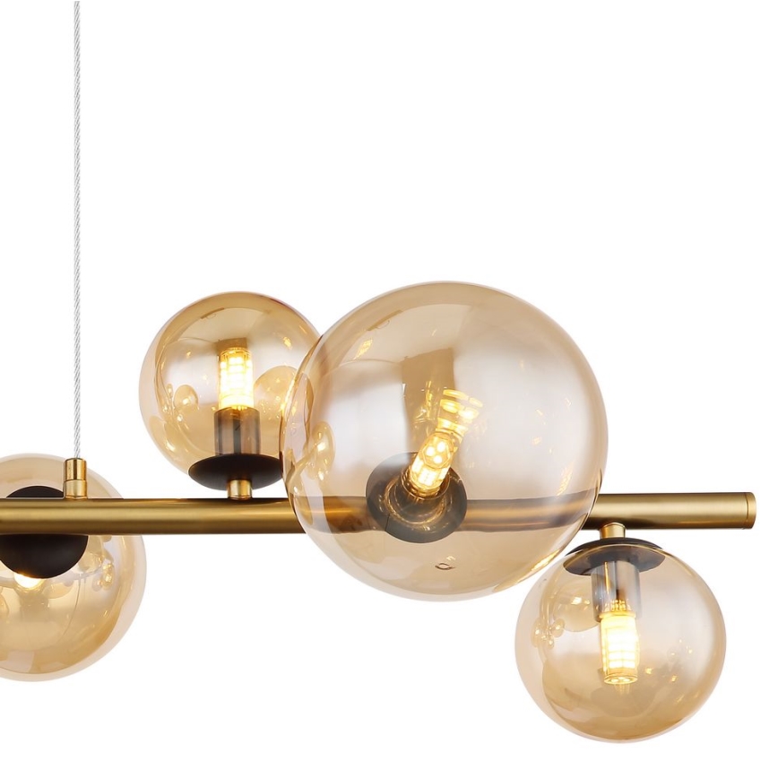 Globo - LED Lustra ar auklu 9xG9/3W/230V misiņš