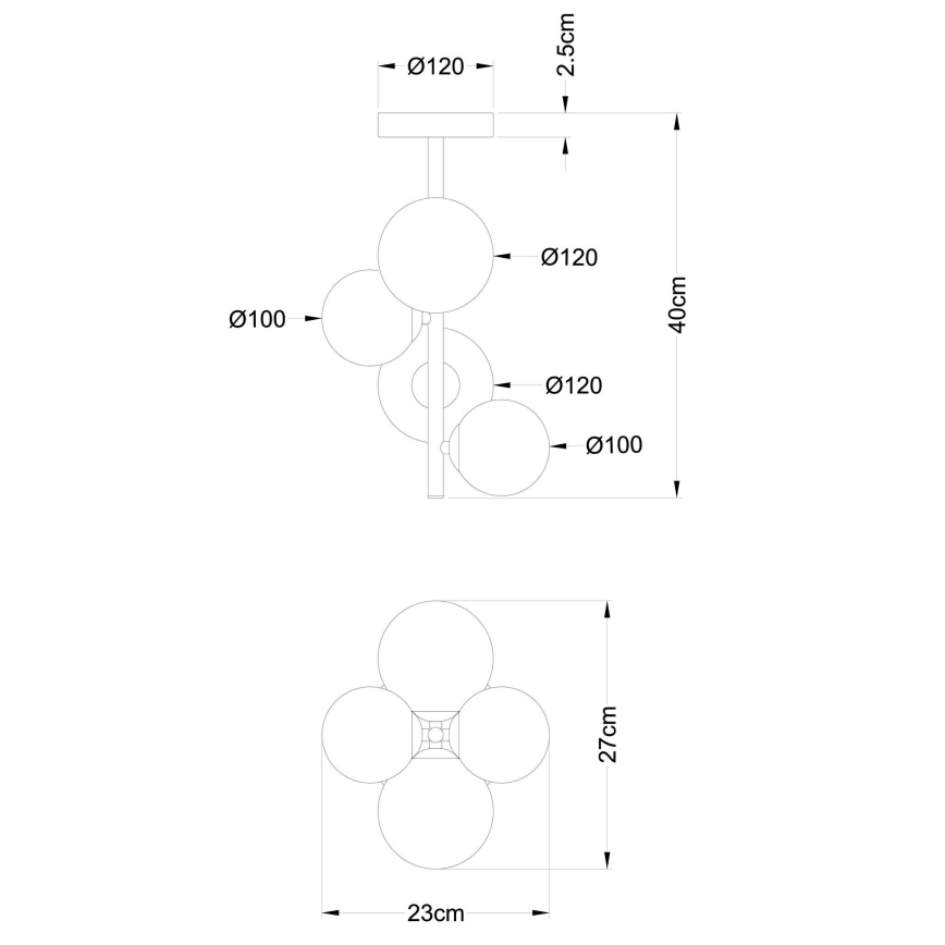 Globo - LED Lustra ar stieni 4xG9/3W/230V matēts hroms