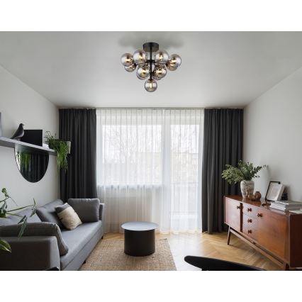 Globo - Virsapmetuma lustra 13xG9/5W/230V d. 56 cm melna