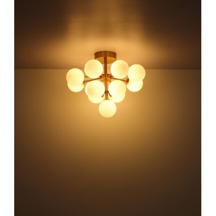 Globo - Virsapmetuma lustra 13xG9/5W/230V d. 56 cm melna