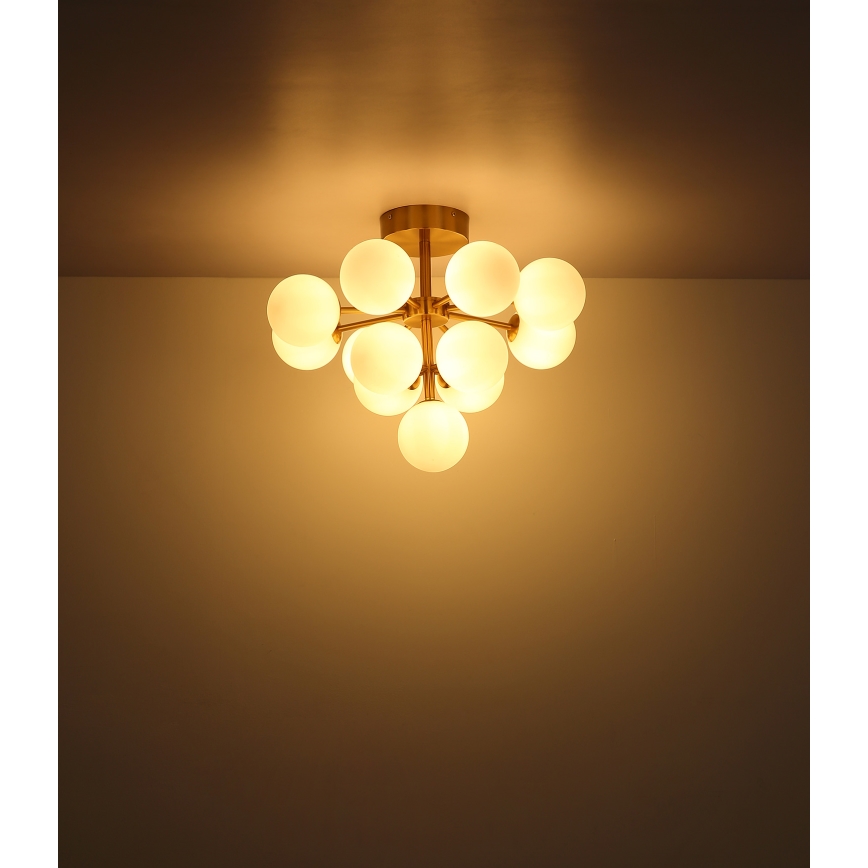 Globo - Virsapmetuma lustra 13xG9/5W/230V d. 56 cm melna