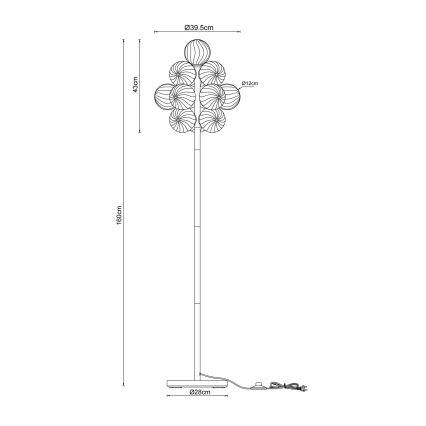 Globo - Grīdas lampa 13xG9/4W/230V
