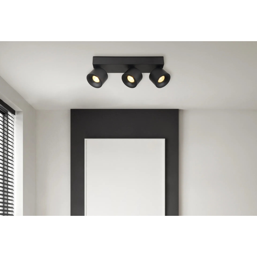 Globo - LED Starmetis 3xLED/6W/230V melna