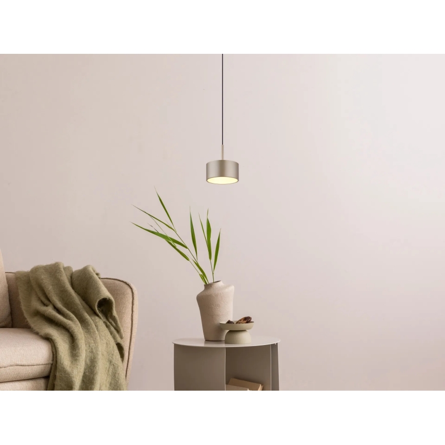 Globo - LED lustra ar trosi LED/12W/230V 3000K Ø 15 cm misiņš