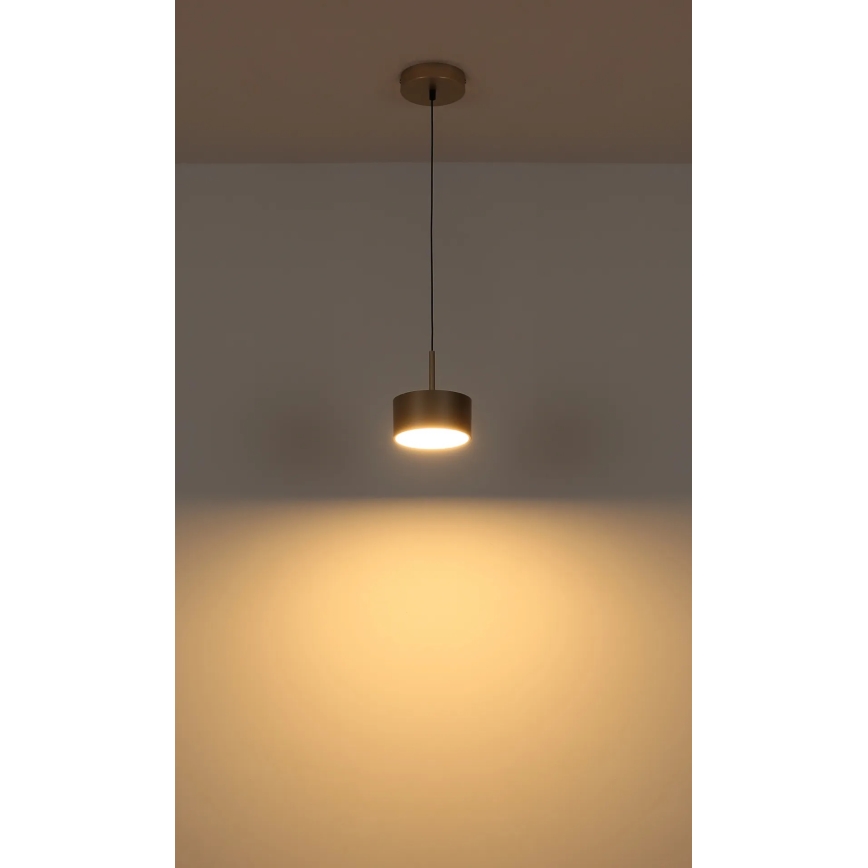 Globo - LED lustra ar trosi LED/12W/230V 3000K Ø 15 cm misiņš