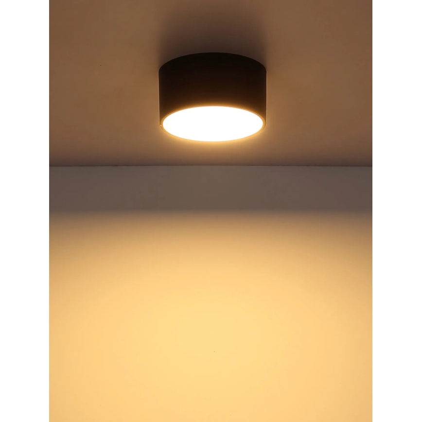 Globo - LED griestu gaismeklis LED/12W/230V 3000K Ø 15 cm melns